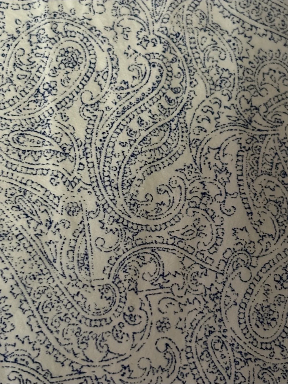 🐱Ralph Lauren Blue Ink Paisley Queen Flat sheet